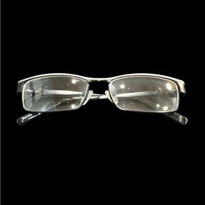 Helix 103 Gunmetal & Black Men’s Glasses 56-16-145 Full Frame Used